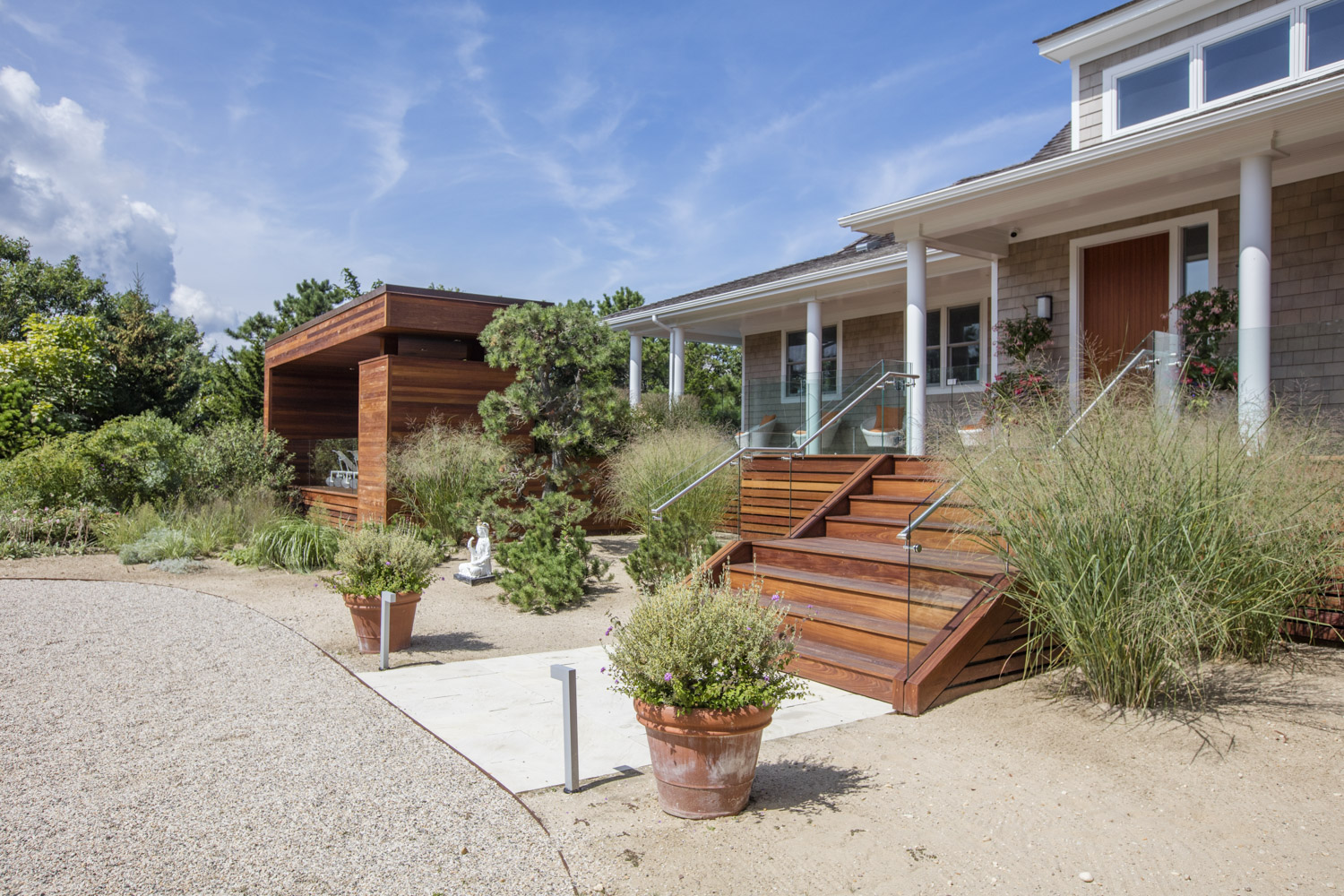 Photo of construction by Ronald Webb Builder.